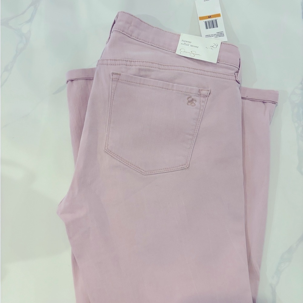 Jessica Simpson Skinny Blush Pink Ankle Jeans